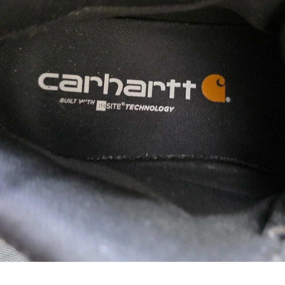 Carhartt Work Boots Men 11W‎ Black Lightweight Waterproof Composite Toe Hiking